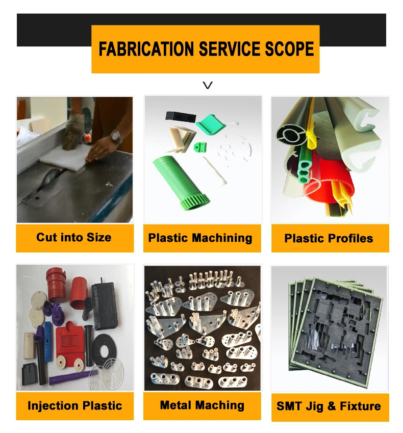 Plastic Fabrication/High Quality Custom Made ABS/PP/PE/POM/UHMWPE/Nylon/PA6 Injection Plastic Parts/Plastic Machining