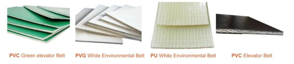 Jingwei Food Grade PVC Elevator Belt Flat Belt Elevator Parts