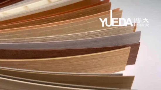 PVC Edge Banding: High Glossy/Embossed/Matt/Wood Grain/Solid Colour/Textured Furniture Plastic Parts